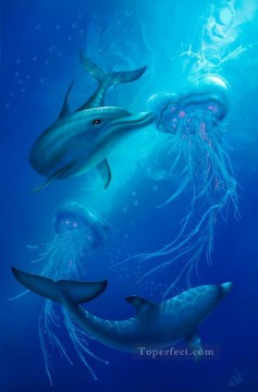 Nosey under sea Oil Paintings